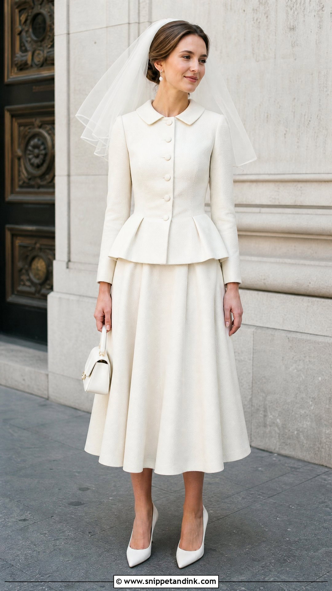 Vintage Dior Skirt Suit Wedding Outfit - Snippet and Ink - 25 Vintage Dior Wedding Dress Ideas
