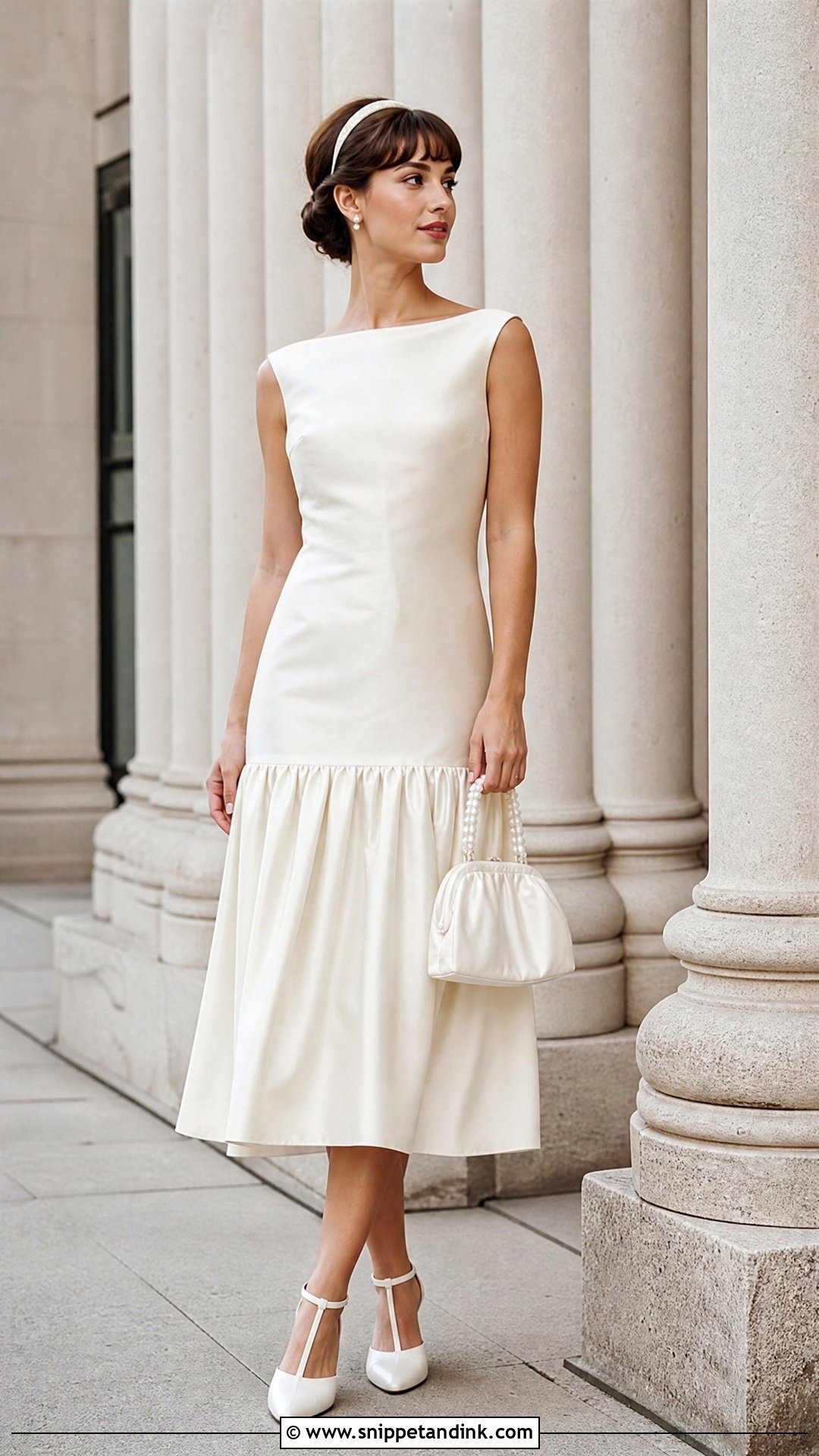 Vintage Drop Waist Civil Wedding Dress - Snippet and Ink - 20 Vintage Civil Wedding Dress Ideas
