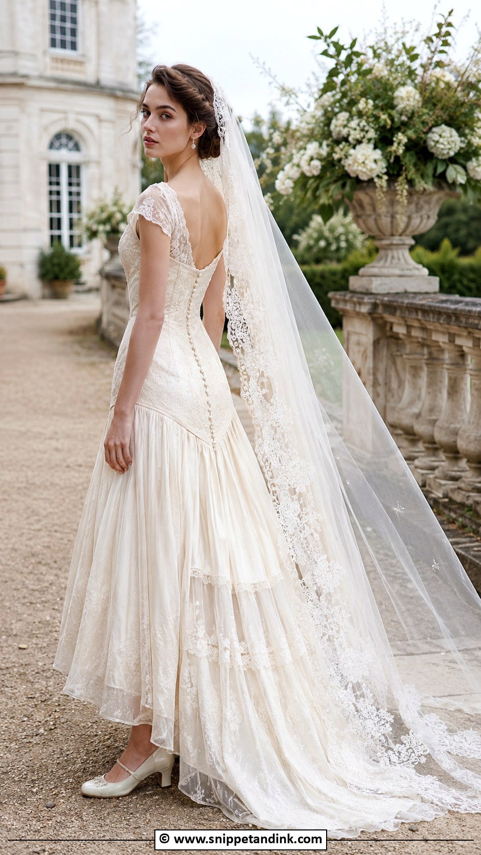 Vintage Drop Waist Corset Wedding Dress - Snippet and Ink - 30 Drop Waist Corset Wedding Dress Ideas