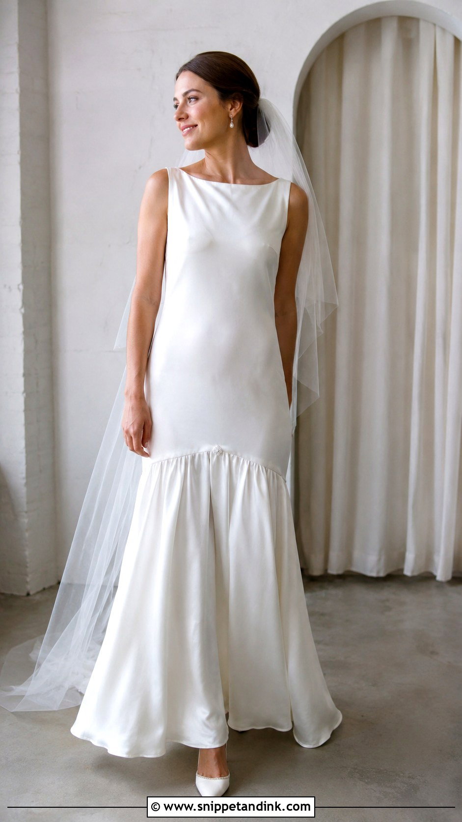 Vintage Drop Waist Wedding Dress - Snippet and Ink - 30 Unique Vintage Wedding Dresses