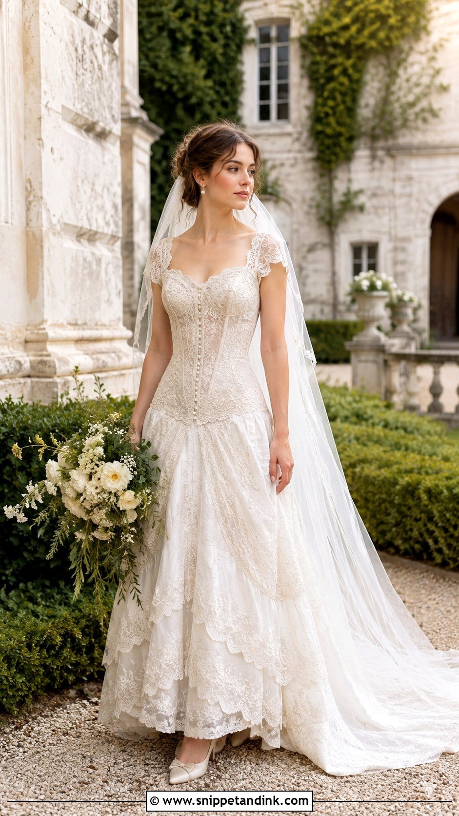 Vintage Drop Waist Wedding Dress - Snippet and Ink - 20 Dropwaist Wedding Dresses