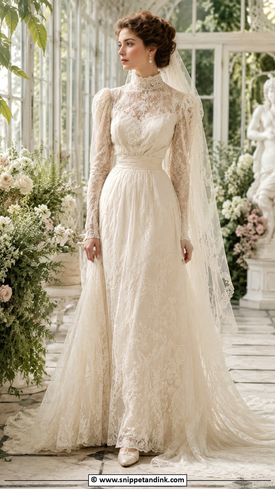 Vintage Edwardian Wedding Dress - Snippet and Ink - 35 Vintage Wedding Dresses