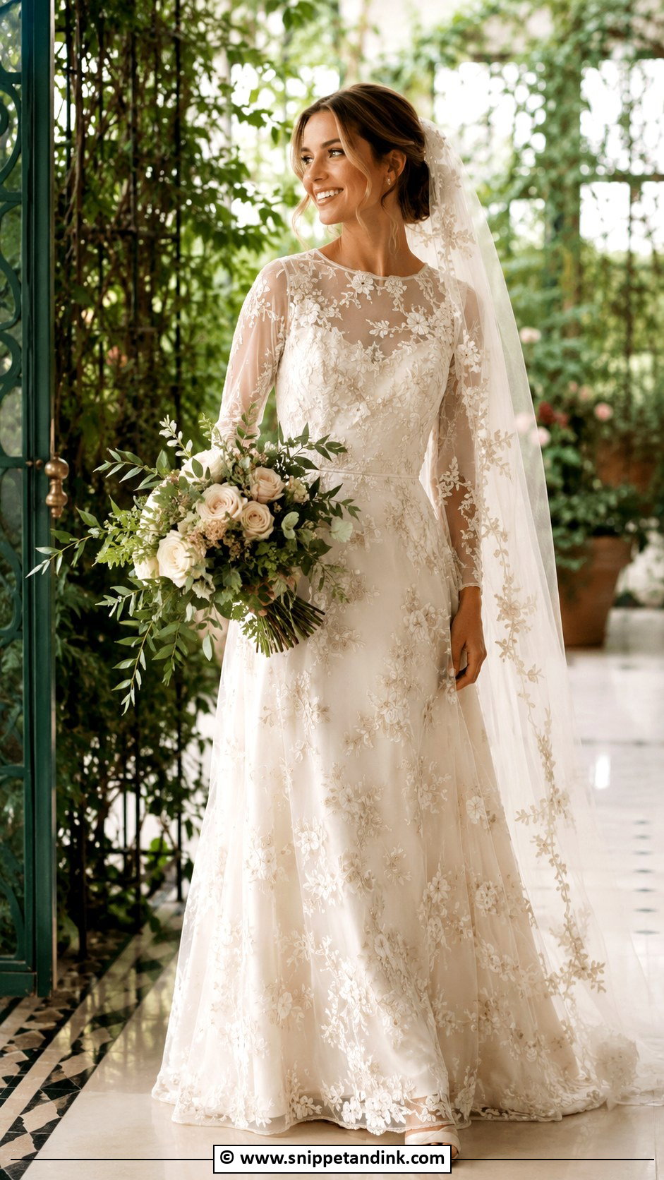Vintage Embroidered Wedding Dress - Snippet and Ink - 25 Vintage Style Wedding Dresses