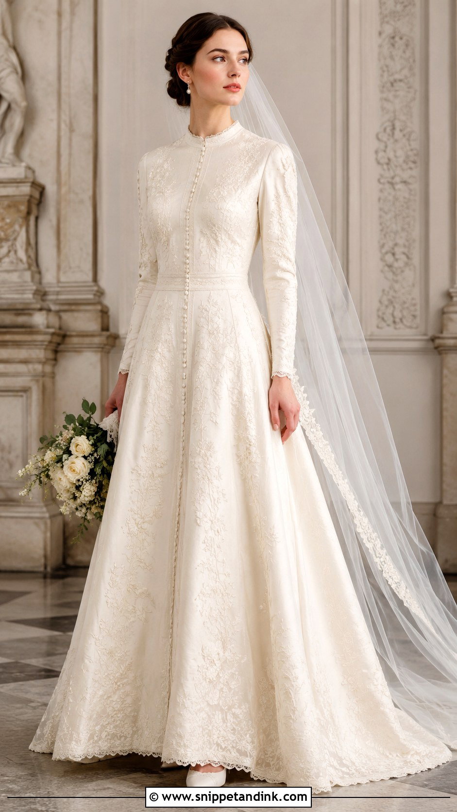 Vintage Embroidery Wedding Dress - Snippet and Ink - 25 Embroidery Wedding Dress Ideas