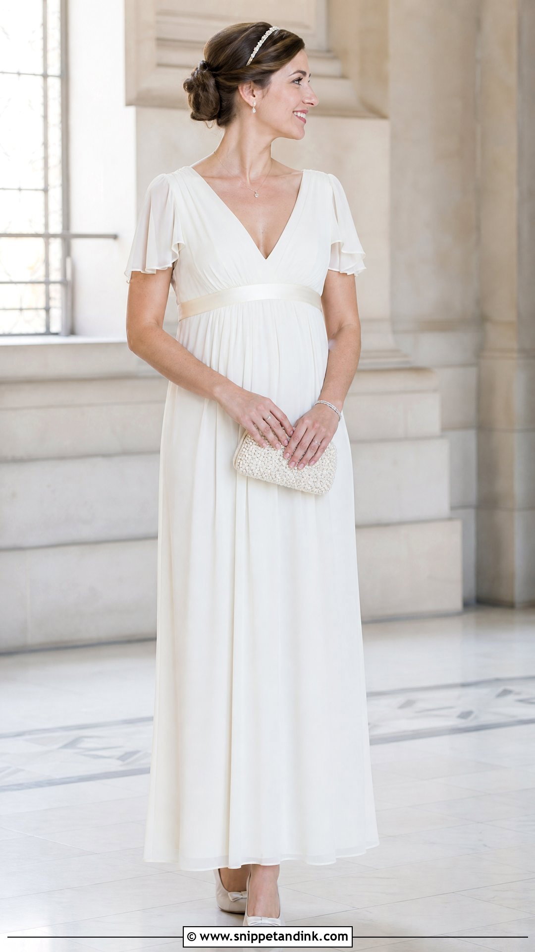Vintage Empire Waist Civil Wedding Dress - Snippet and Ink - 20 Vintage Civil Wedding Dress Ideas