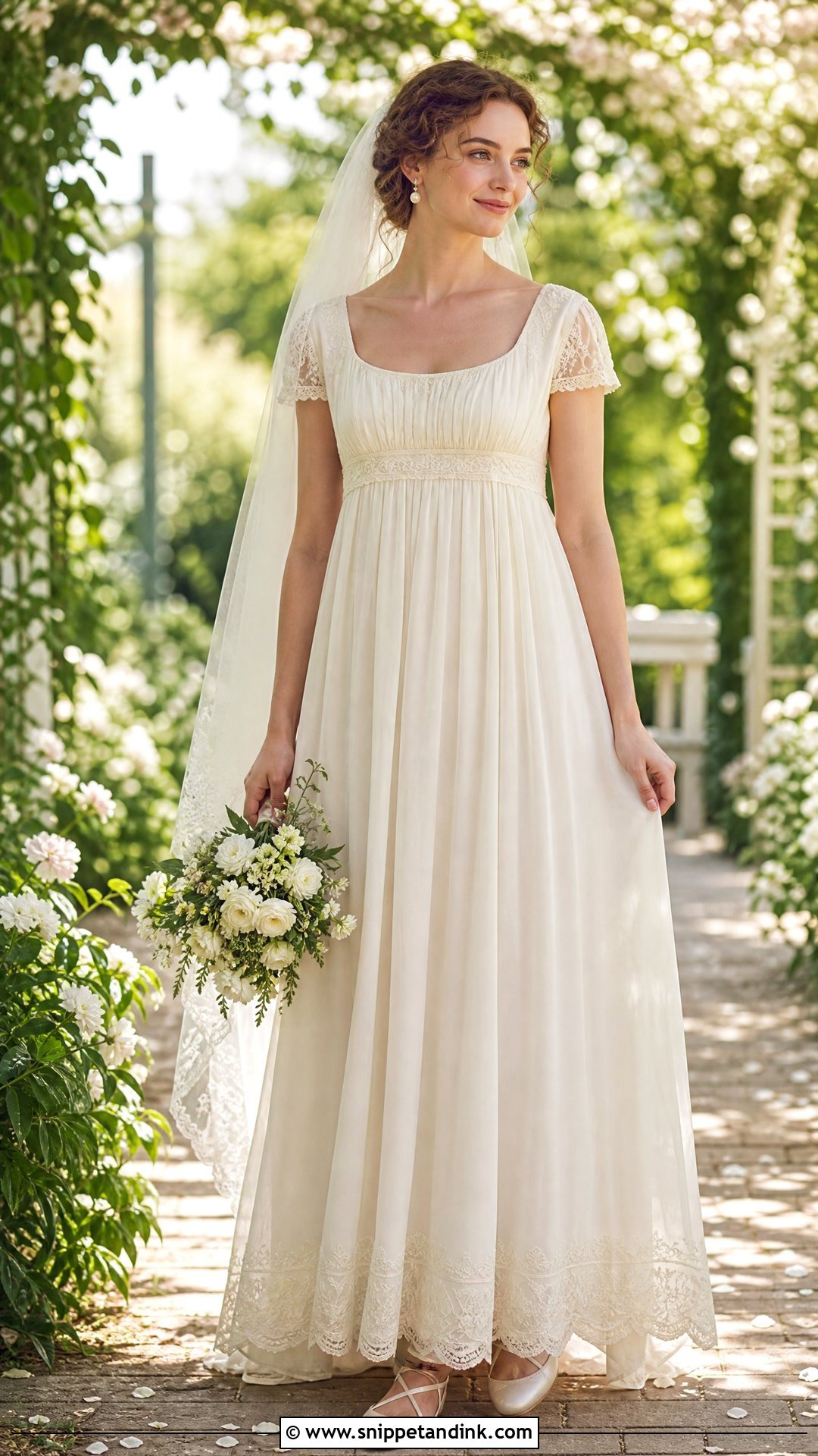 Vintage Empire Waist Wedding Dress - Snippet and Ink - 25 Simple Vintage Wedding Dress Ideas