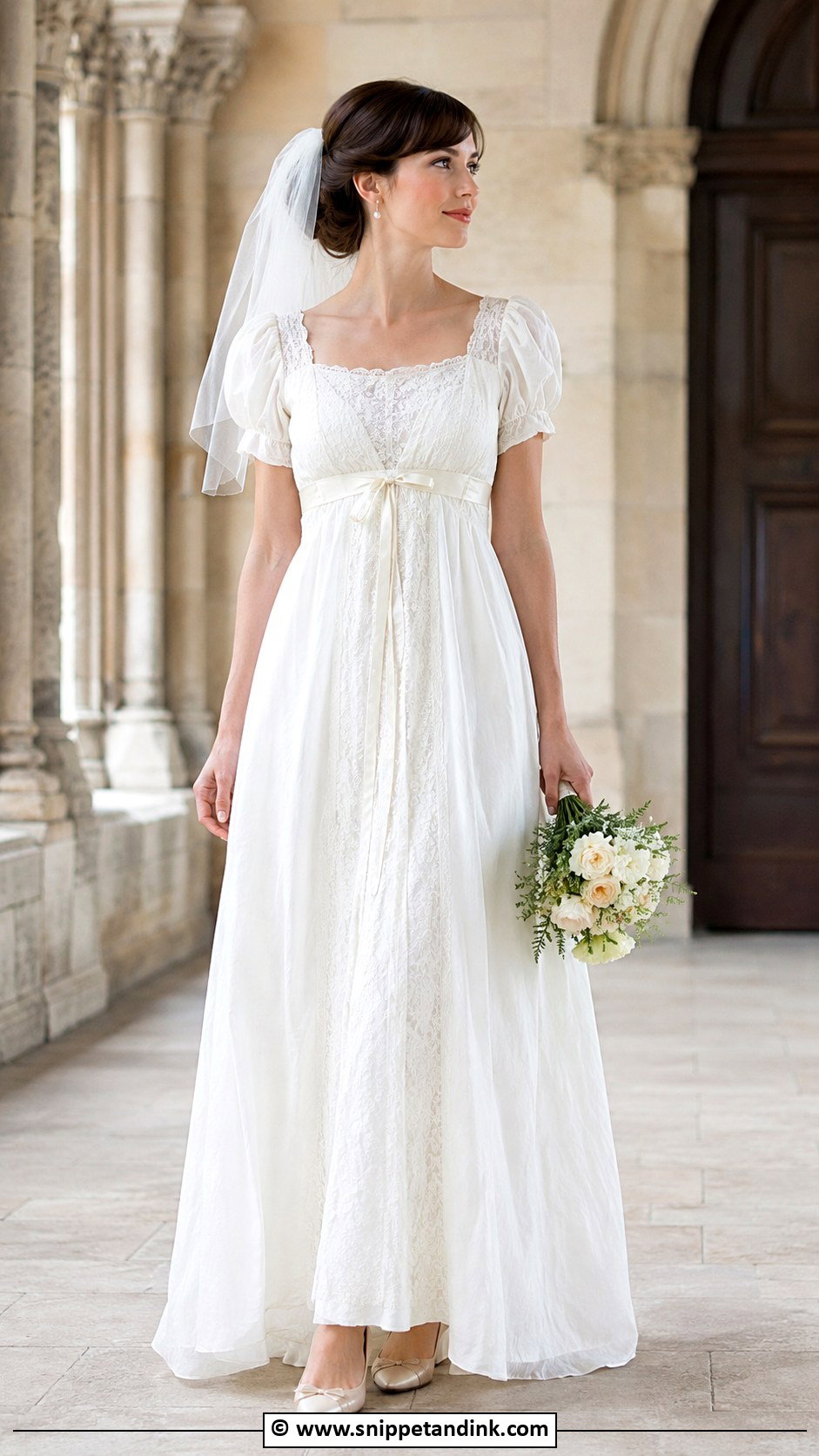 Vintage Empire Waist Wedding Dress - Snippet and Ink - 30 Empire Waist Wedding Dress Ideas