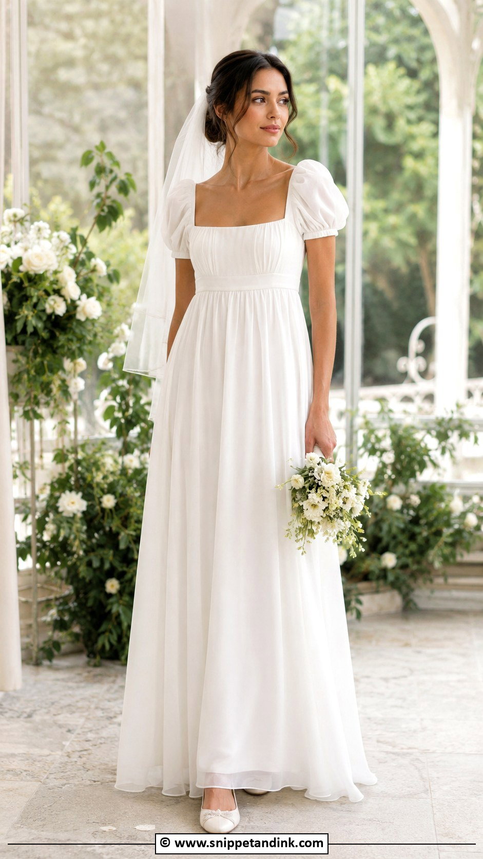 Vintage Empire Waist Wedding Gown - Snippet and Ink - 35 Vintage Wedding Gown Ideas