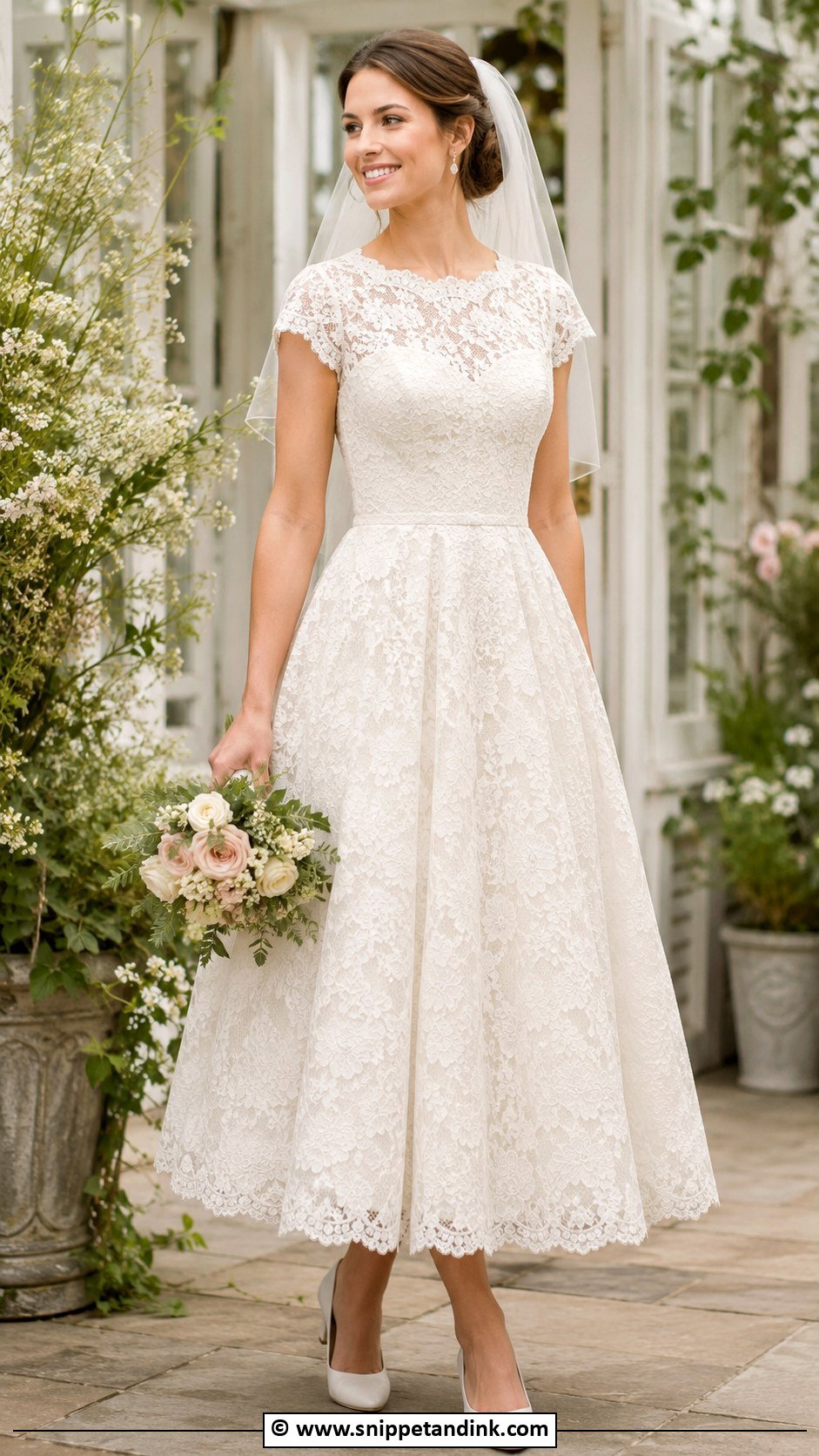 Vintage Floral Lace Wedding Dress - Snippet and Ink - 30 Vintage Wedding Dress Ideas