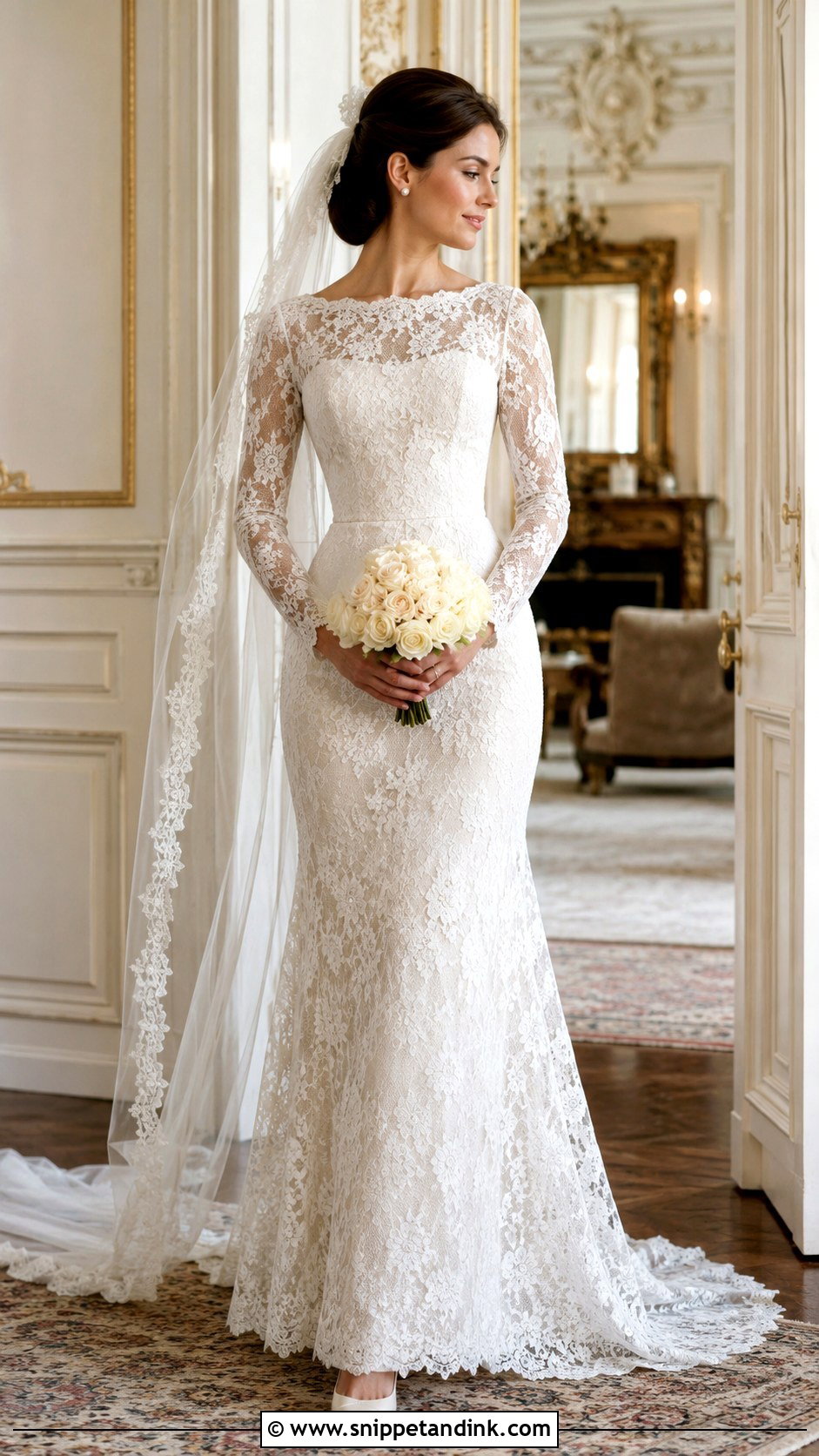 Vintage Flower Lace Wedding Dress - Snippet and Ink - 20 Flower Lace Wedding Dress Ideas
