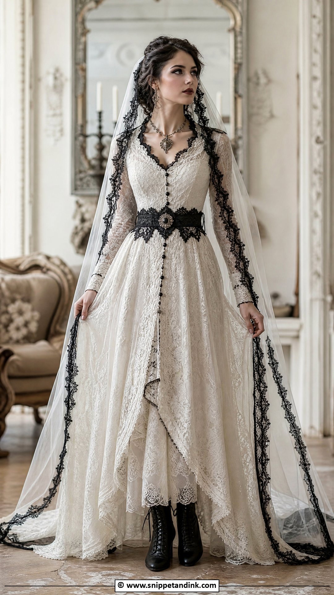 Vintage Gothic Wedding Dress - Snippet and Ink - 35 Gothic Wedding Dress Ideas