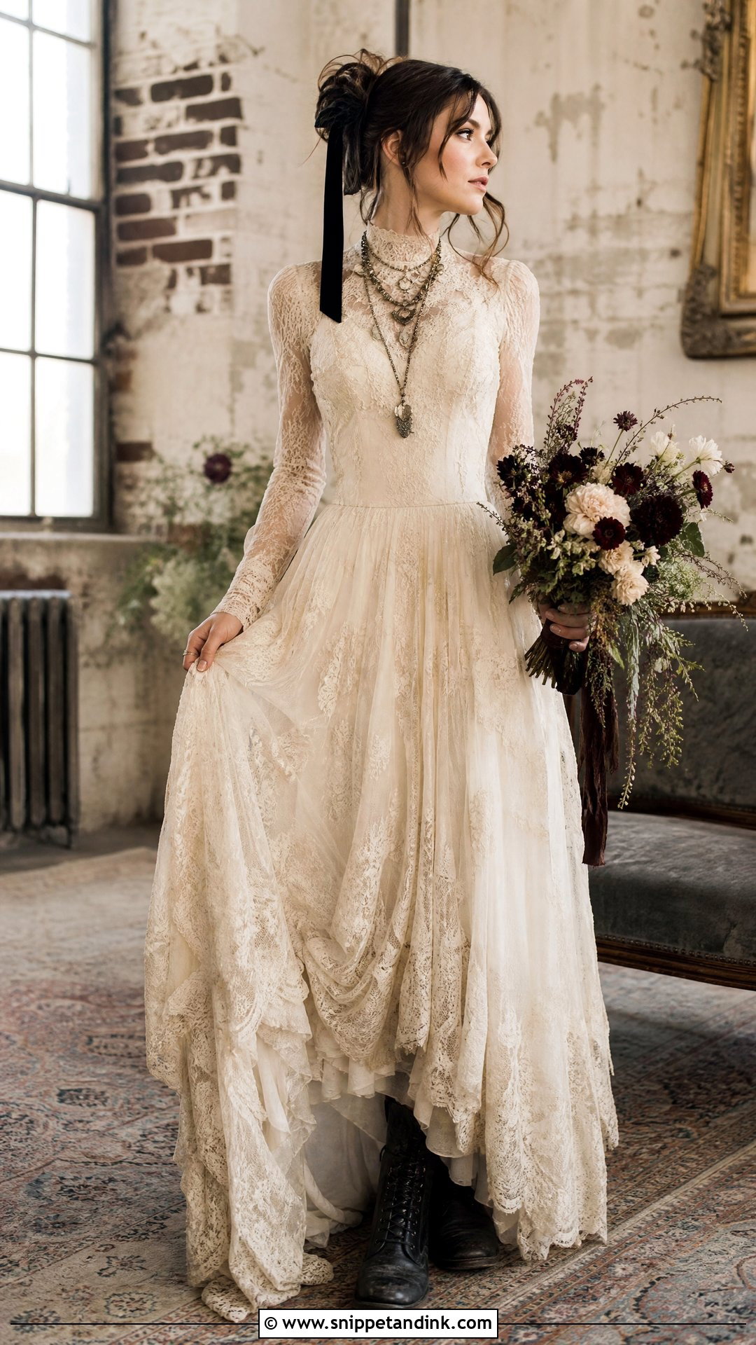 Vintage Grunge Wedding Dress - Snippet and Ink - 25 Grunge Wedding Dress Ideas
