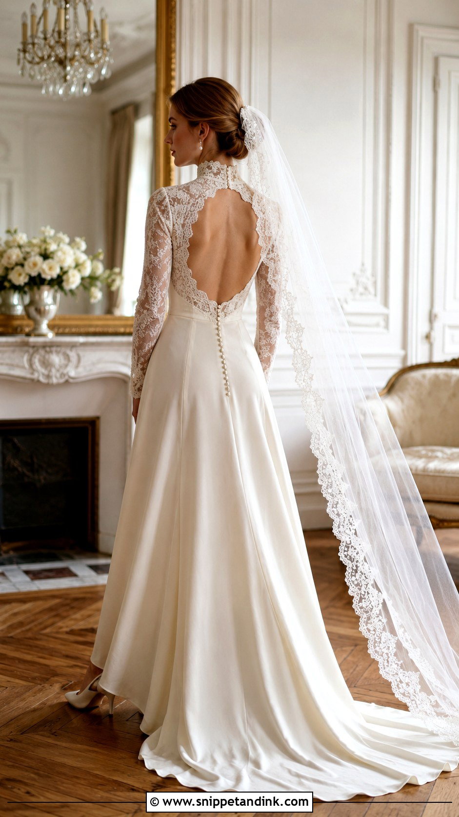 Vintage High Neck Open Back Wedding Dress - Snippet and Ink - 20 High Neck Open Back Wedding Dress Ideas