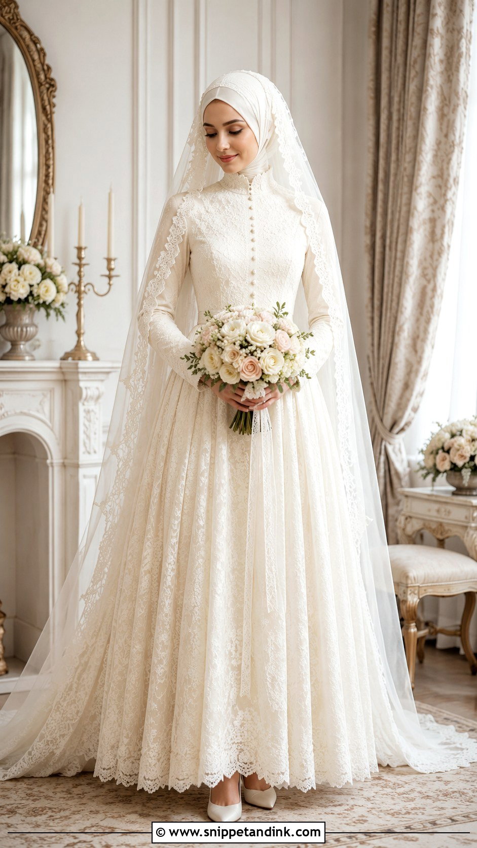 Vintage Hijab Wedding Dress - Snippet and Ink - 25 Elegant Hijab Wedding Dress Ideas