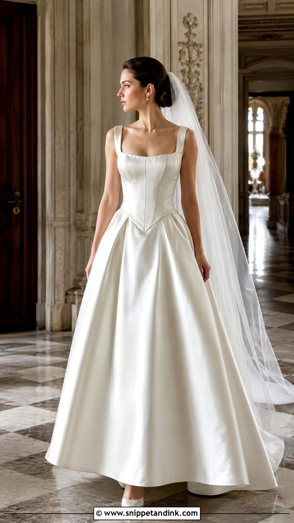 Vintage Inspired Basque Waist Wedding Dress - Snippet and Ink - 20 Expensive Wedding Dresses