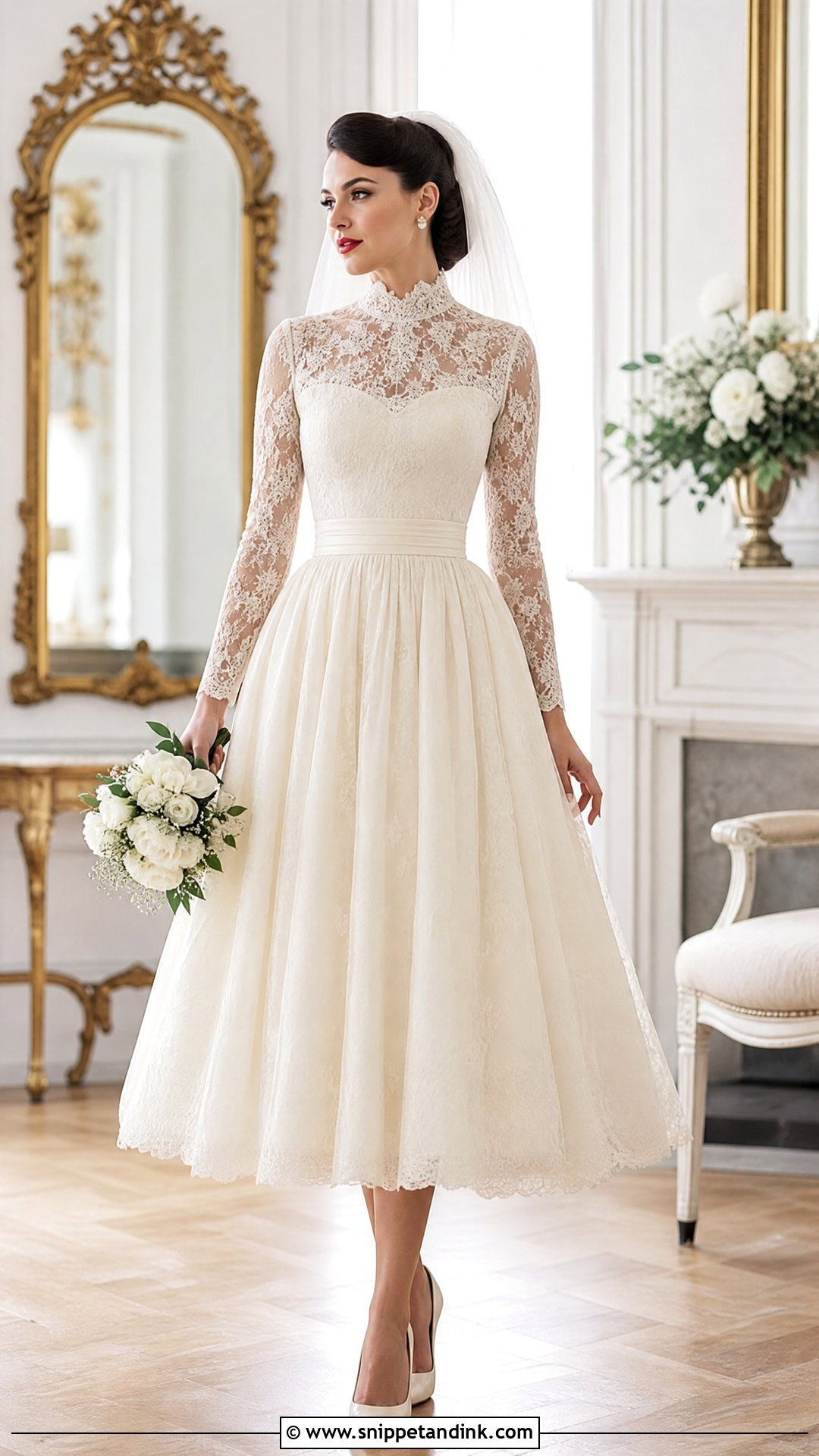 Vintage Inspired Bridal Dress - Snippet and Ink - 30 Bridal Dress Design Ideas