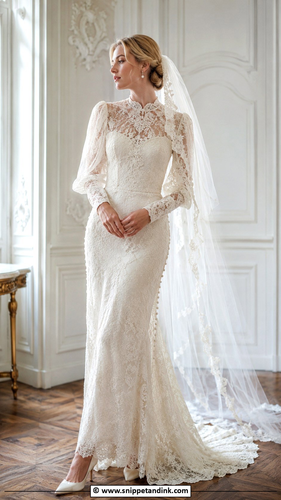 Vintage Inspired Designer Wedding Dress - Snippet and Ink - 30 Designer Wedding Dresses