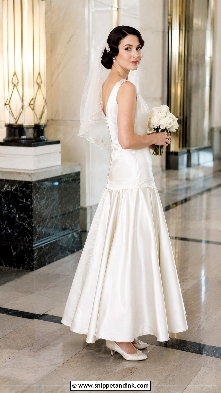 Vintage Inspired Drop Waist Wedding Dress - Snippet and Ink - 20 Drop Waste Wedding Dress Ideas