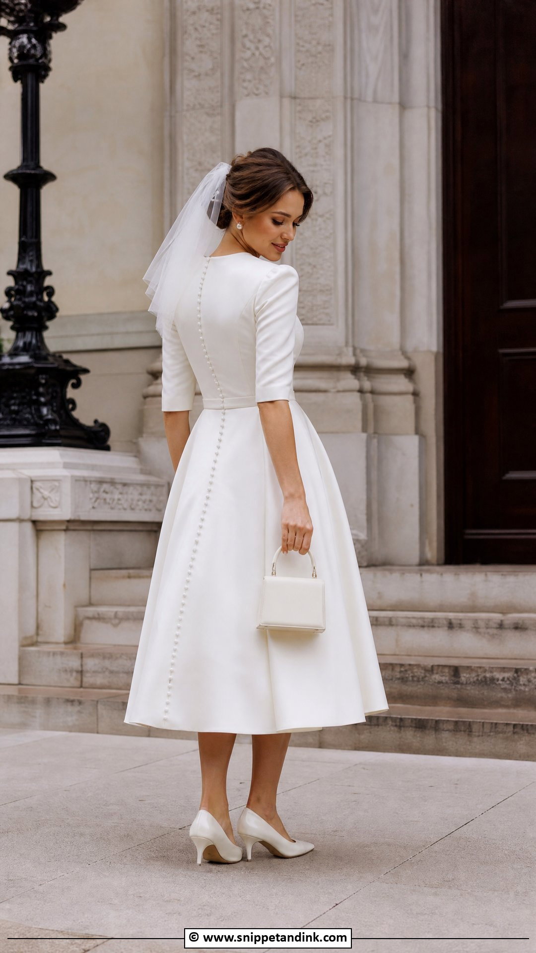 Vintage Inspired Elopement Dress - Snippet and Ink - 35 Elopement Dress Ideas
