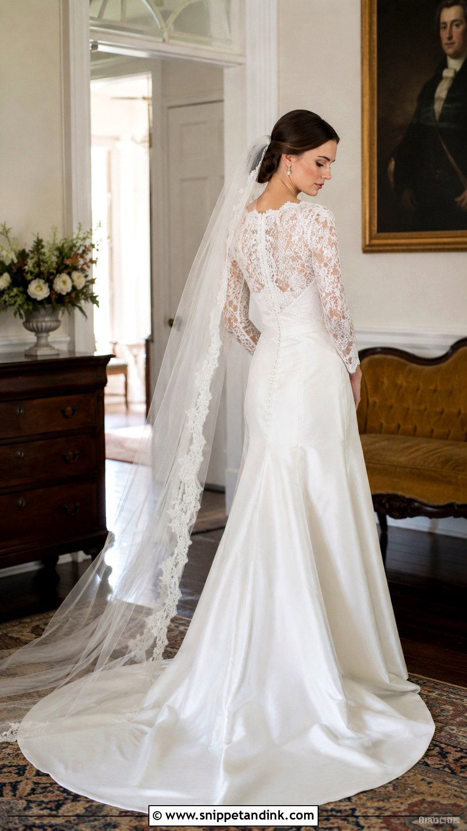 Vintage Inspired Fall Wedding Gown - Snippet and Ink - 20 Fall Wedding Gowns