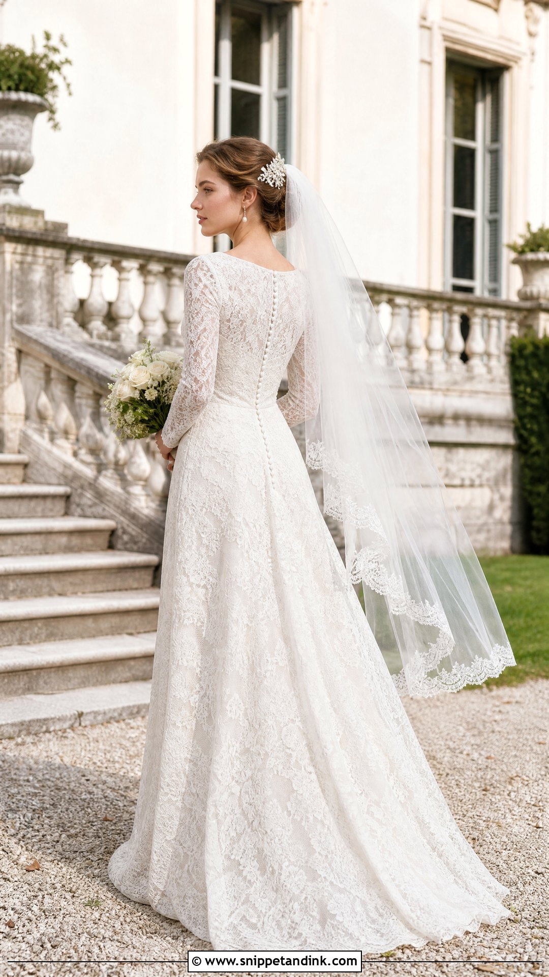 Vintage Inspired Lace Wedding Dress - Snippet and Ink - 25 Dreamy Romantic Elegant Wedding Dress Ideas