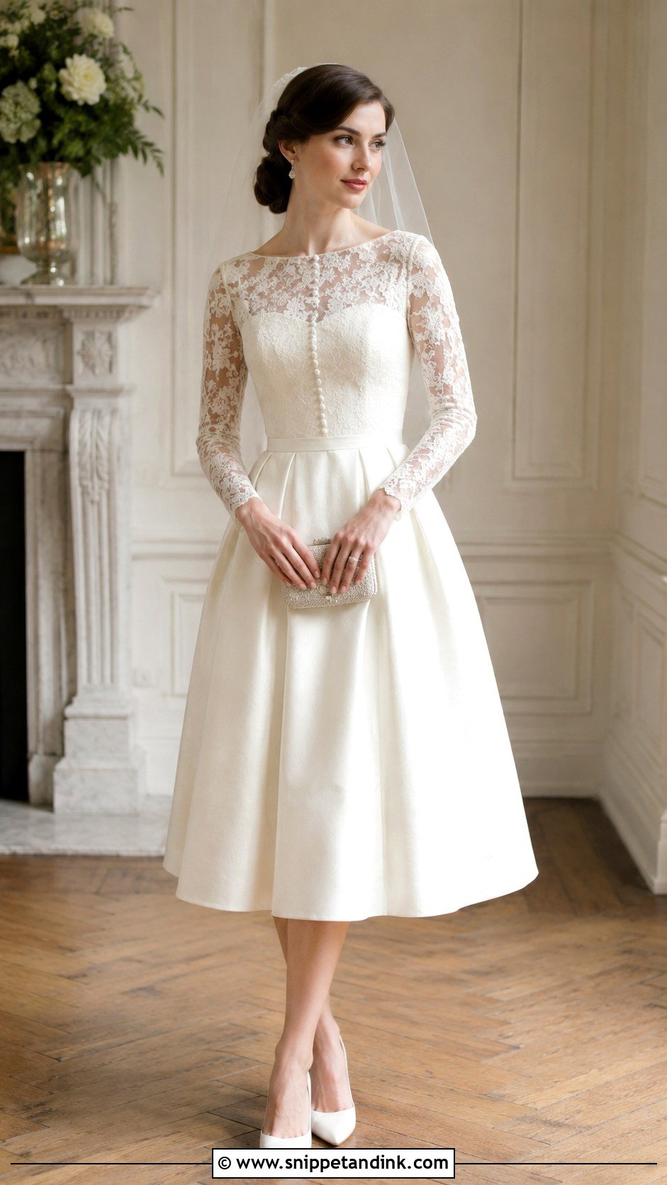 Vintage Inspired Wedding Dress - Snippet and Ink - 25 Intimate Wedding Dress Ideas