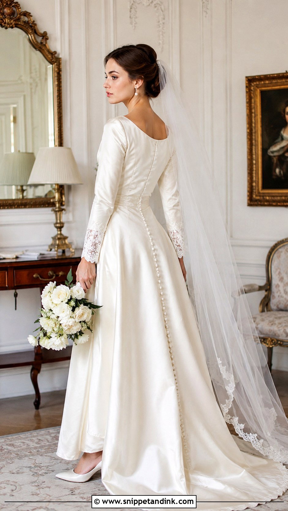 Vintage Inspired Wedding Dress - Snippet and Ink - 25 Old Money Wedding Dresses