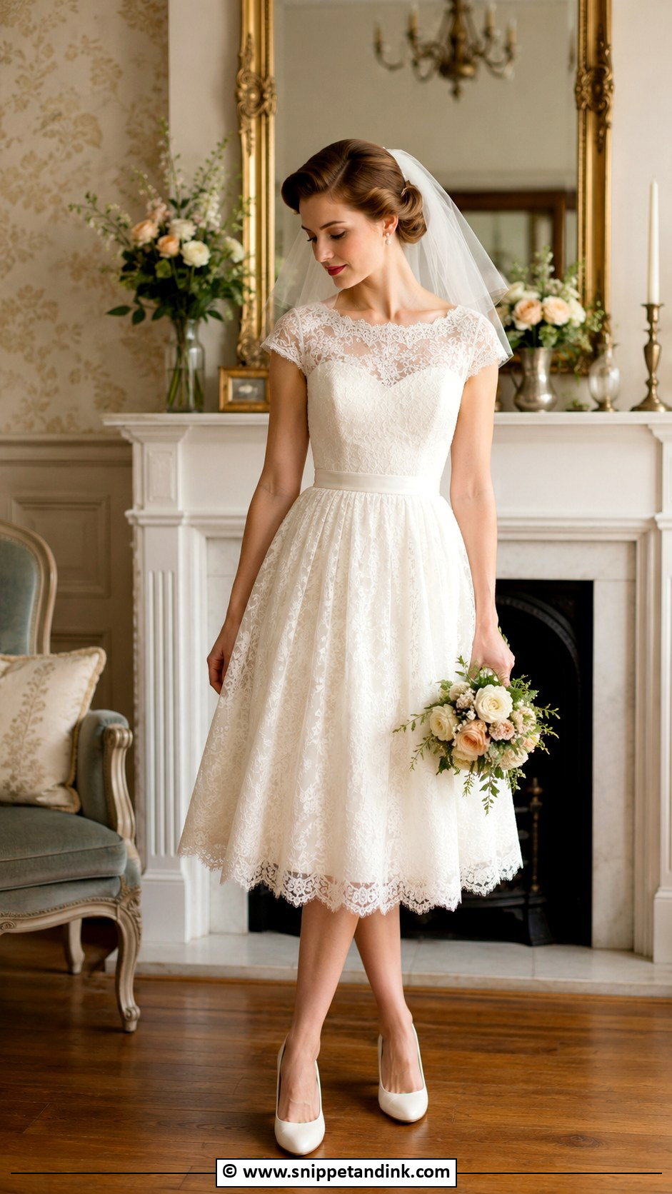 Vintage Inspired Wedding Dress - Snippet and Ink - 30 Cute Wedding Dresses