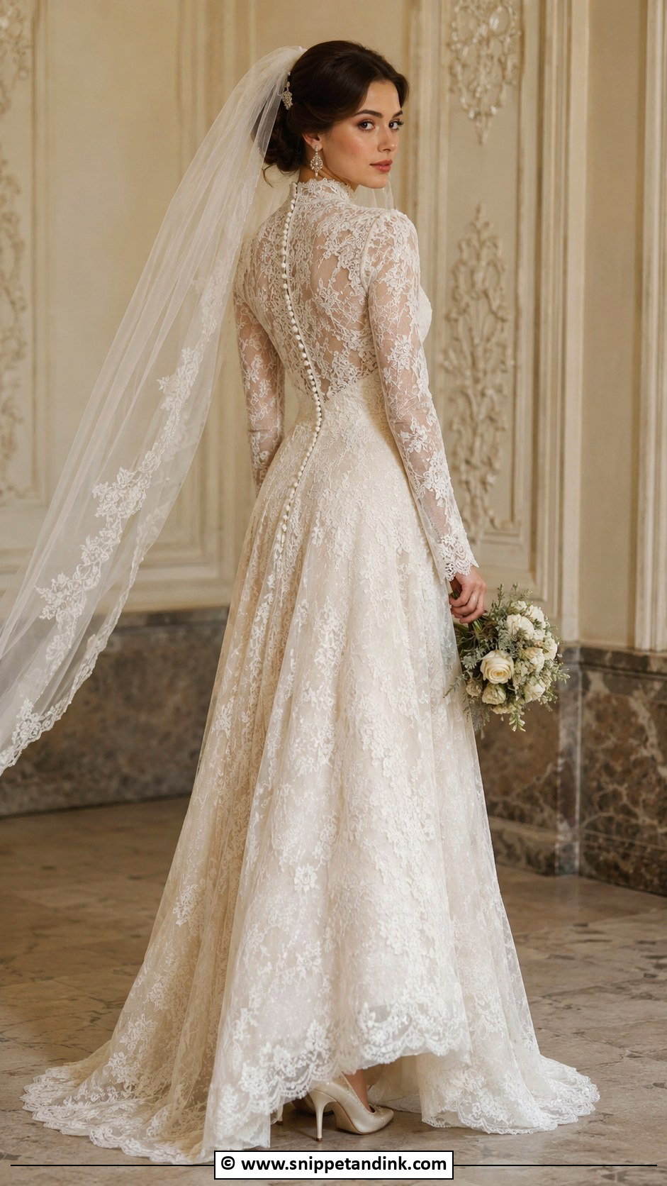 Vintage Inspired Wedding Gown - Snippet and Ink - 30 Couture Wedding Gowns