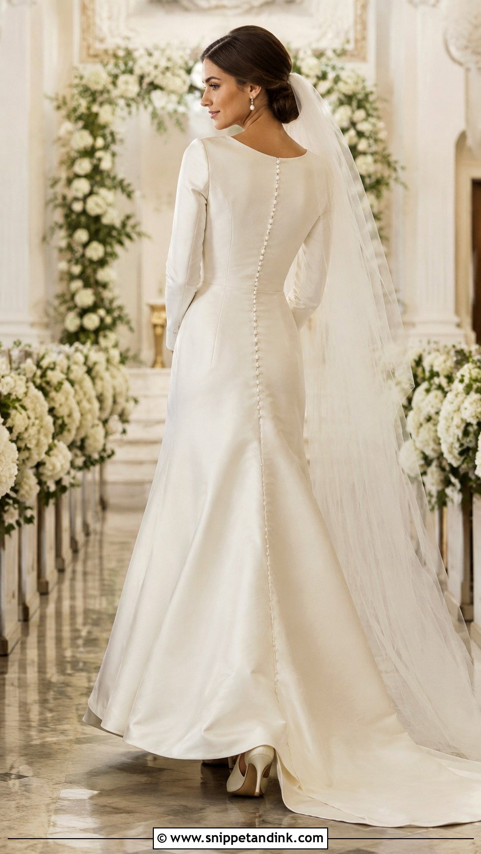Vintage Italian Button Back Wedding Dress - Snippet and Ink - 25 Vintage Italian Wedding Dress Ideas