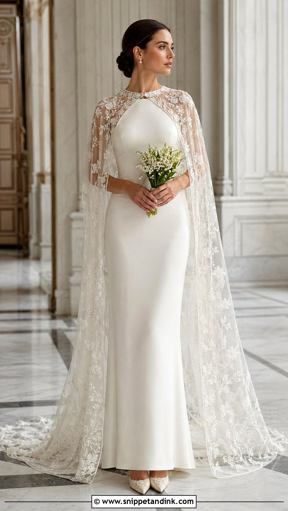 Vintage Italian Cape Wedding Dress - Snippet and Ink - 25 Vintage Italian Wedding Dress Ideas