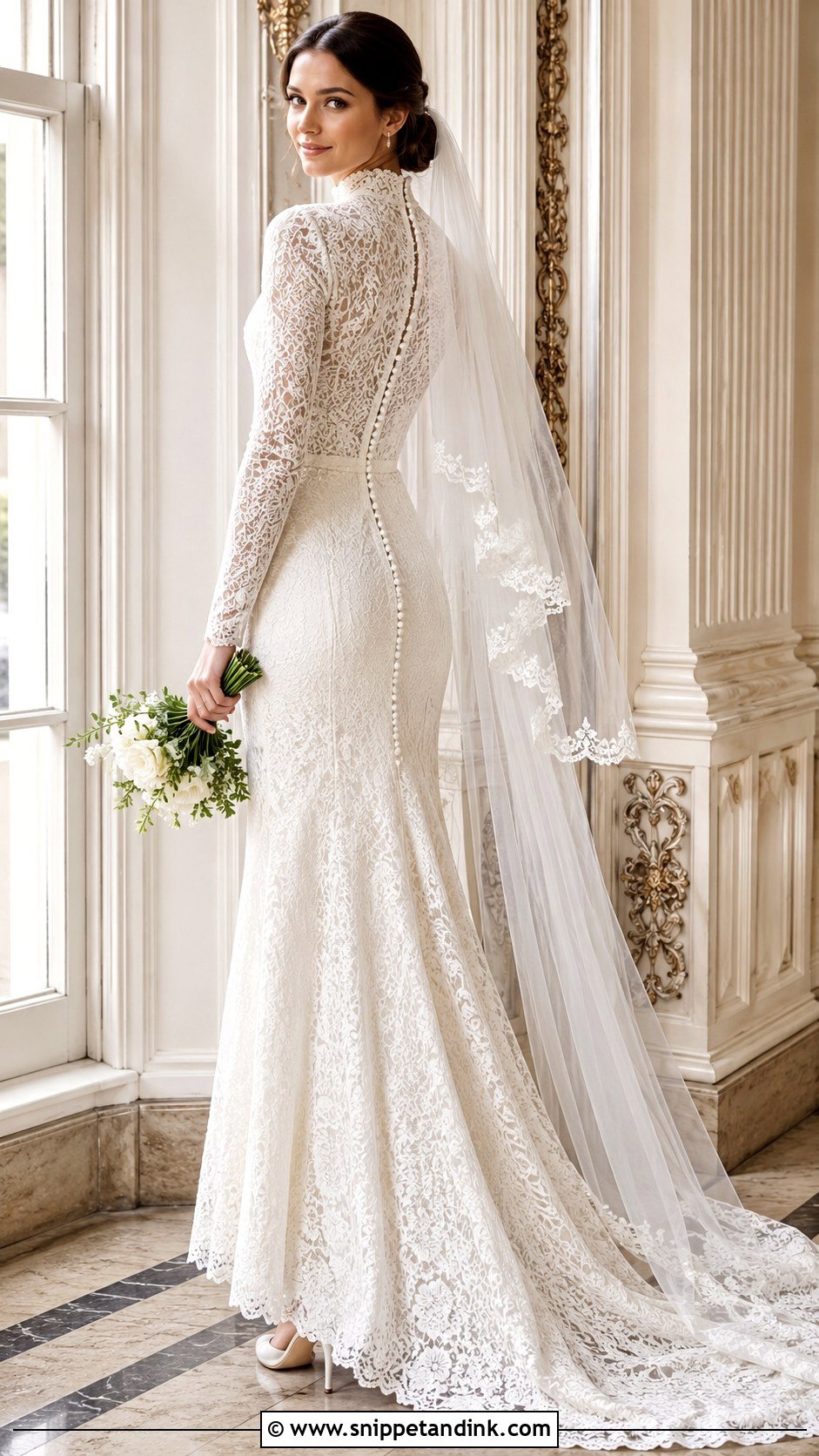 Vintage Lace Bridal Dress - Snippet and Ink - 25 Lace Bridal Dress Ideas