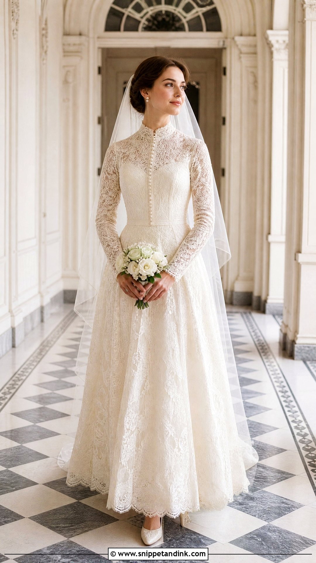 Vintage Lace Bridal Gown - Snippet and Ink - 25 Lace Bridal Gown Ideas
