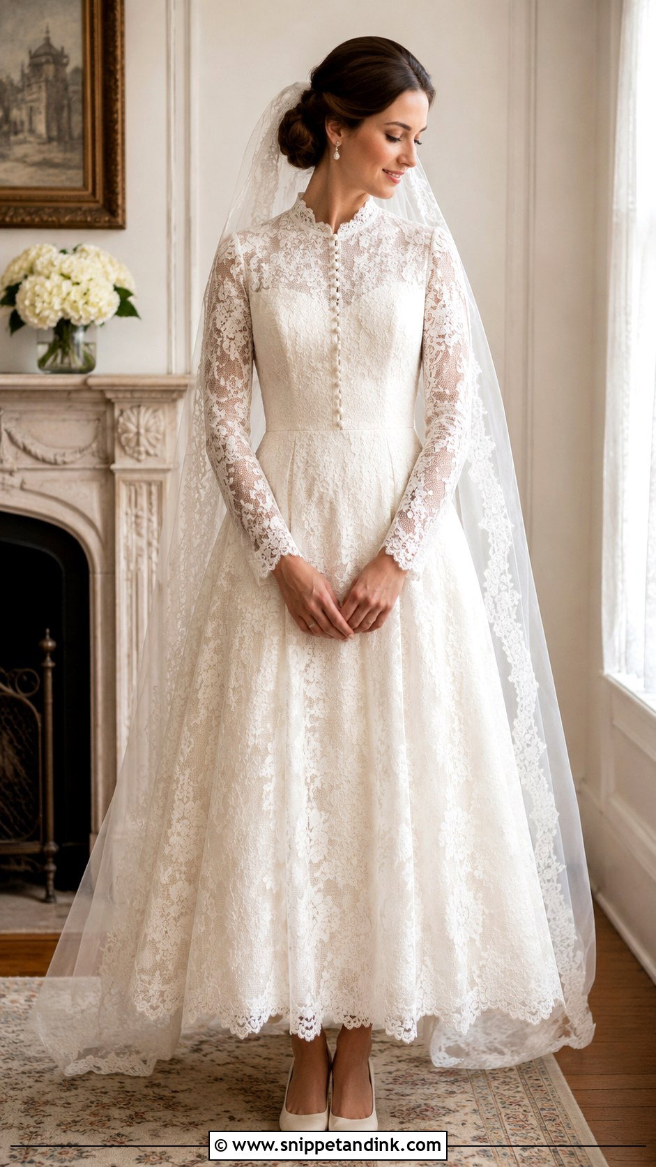 Vintage Lace Christian Bridal Gown - Snippet and Ink - 30 Christian Bridal Gown Ideas