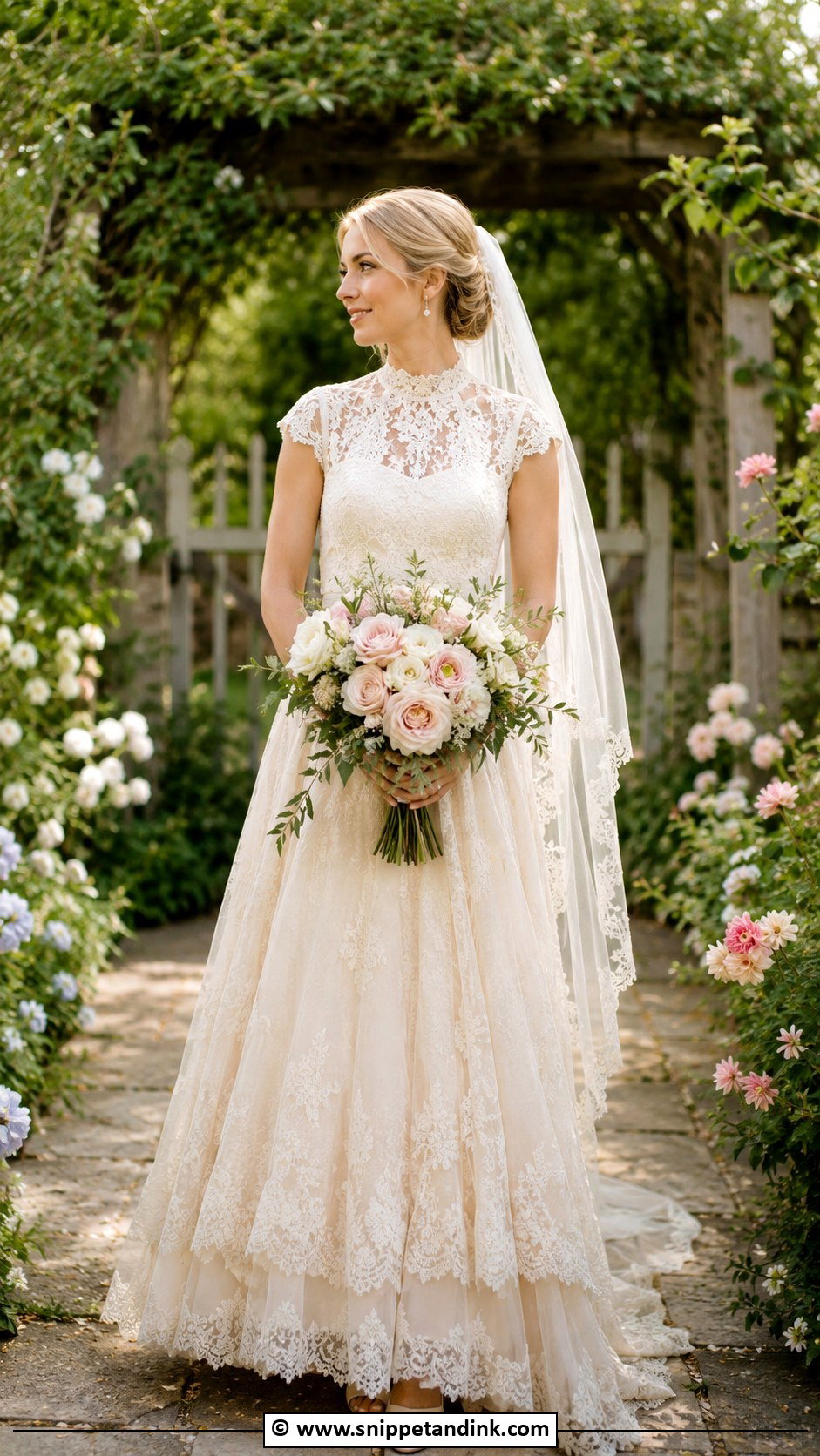 Vintage Lace Country Wedding Dress - Snippet and Ink - 25 Country Chic Wedding Dresses