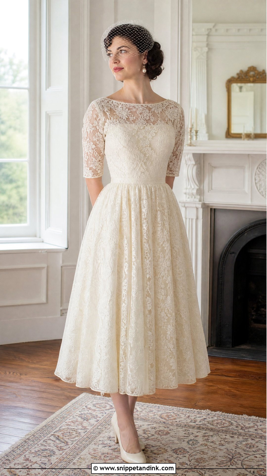 Vintage Lace Homemade Wedding Dress - Snippet and Ink - 20 Homemade Wedding Dress Ideas
