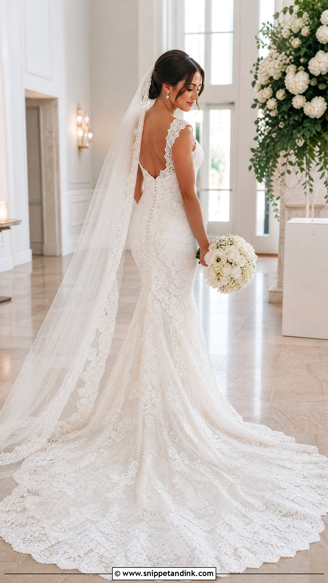 Vintage Lace Mermaid Bridal Gown - Snippet and Ink - 20 Vintage Bridal Gowns