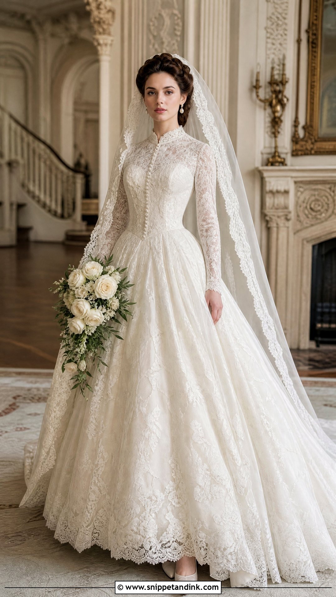 Vintage Lace Princess Ball Gown - Snippet and Ink - 20 Wedding Ball Gown Princess Ideas
