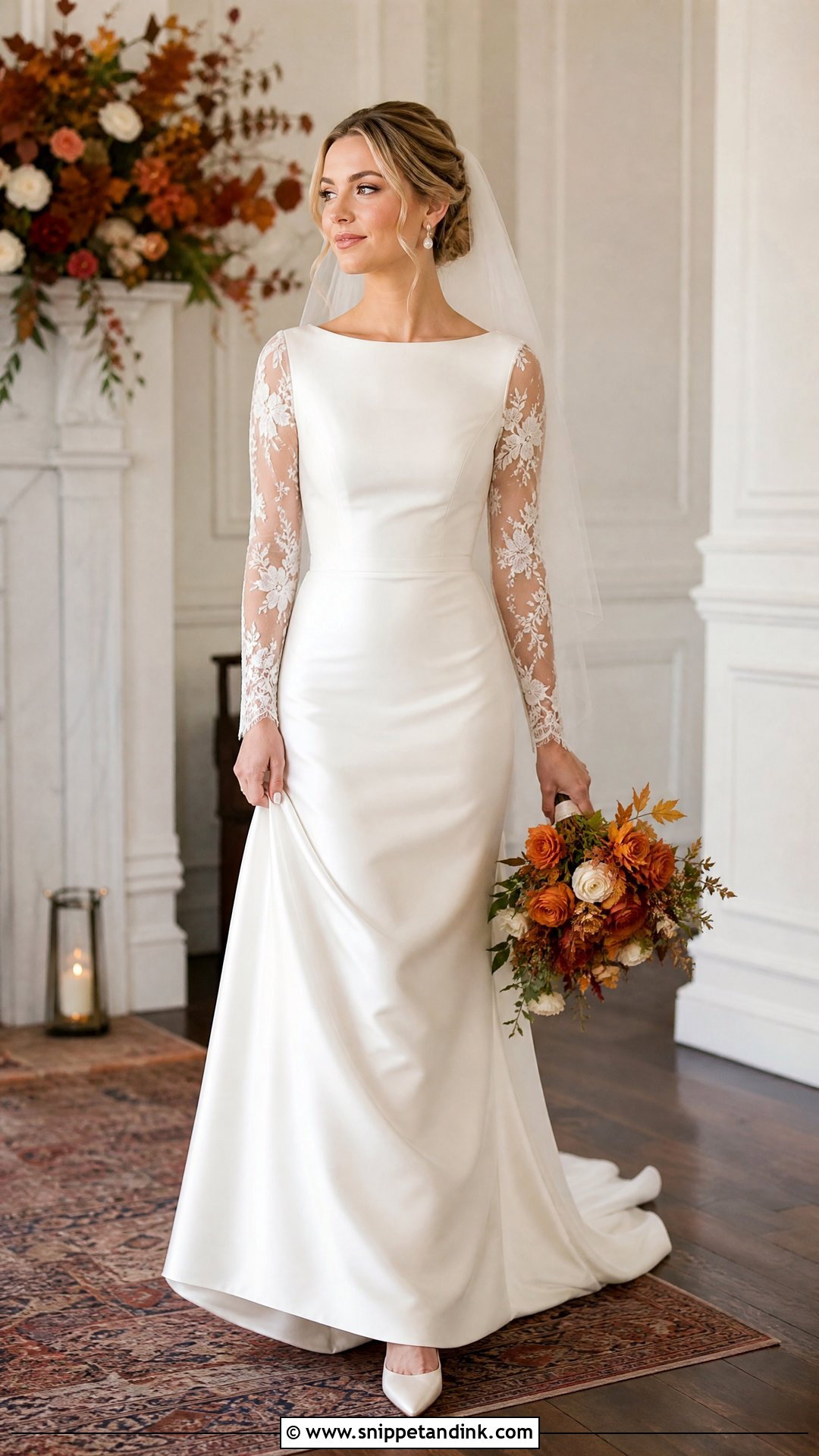 Vintage Lace Sleeve Wedding Dress - Snippet and Ink - 25 Simple Vintage Wedding Dress Ideas