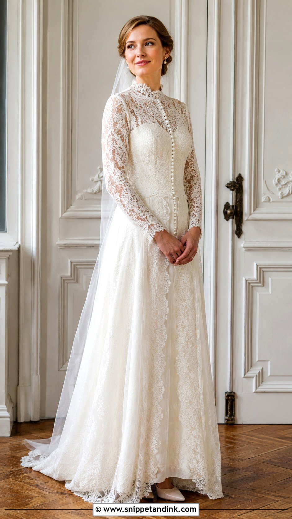 Vintage Lace Wedding Dress - Snippet and Ink - 25 Modest Lace Wedding Dresses