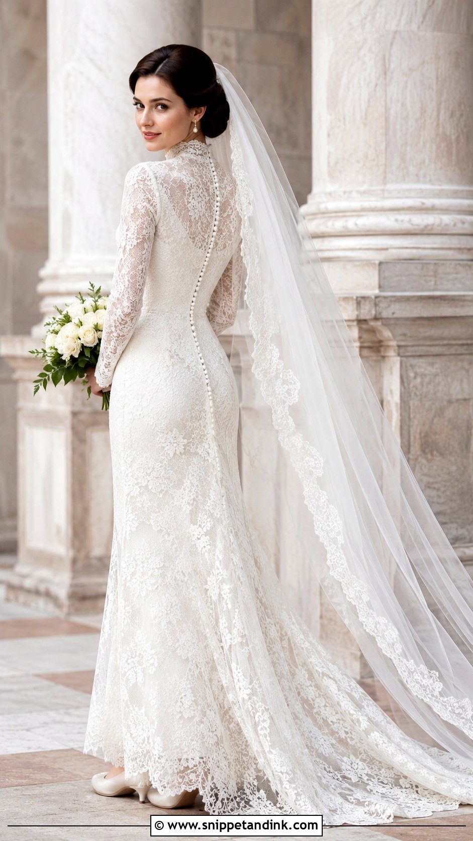 Vintage Lace Wedding Dress - Snippet and Ink - 25 Romantic Lace Wedding Dress Ideas