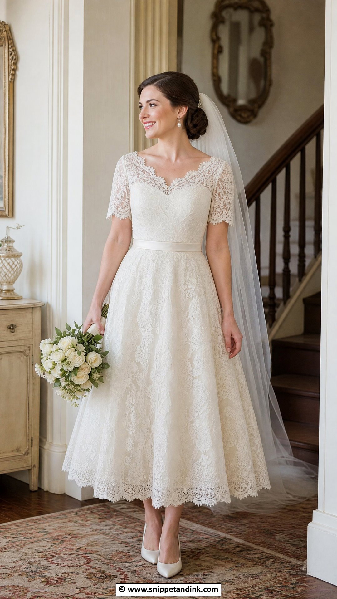 Vintage Lace Wedding Dress - Snippet and Ink - 35 Classic Wedding Dress Ideas