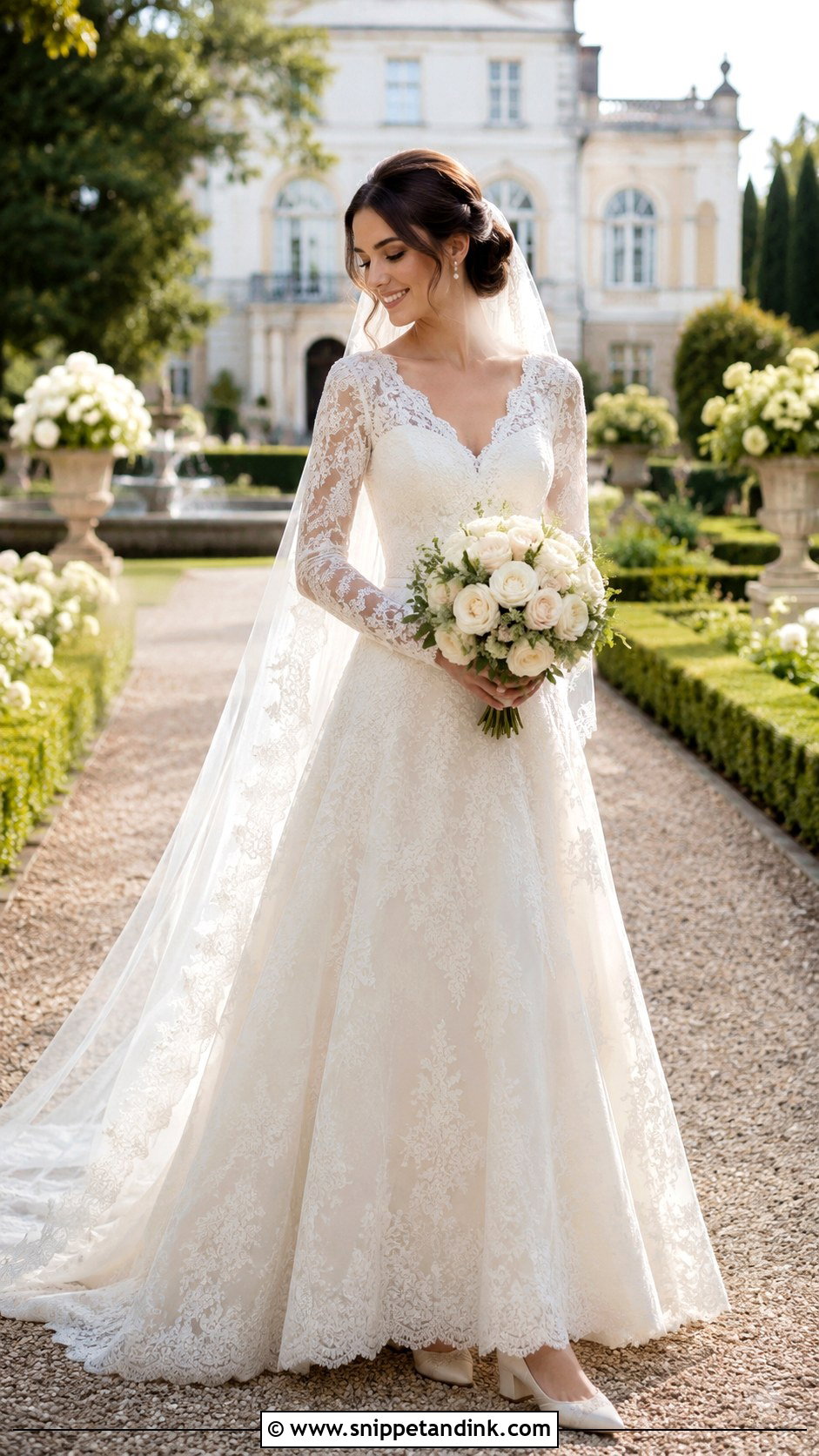 Vintage Lace Wedding Dress - Snippet and Ink - 20 Majestic Wedding Dresses