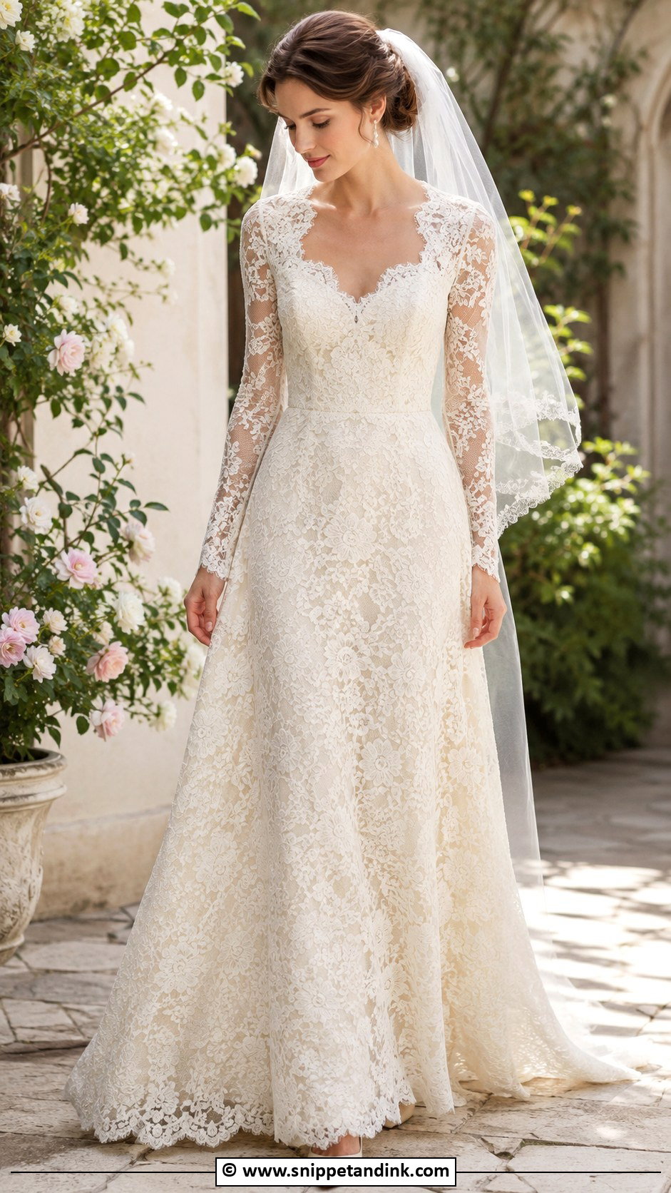 Vintage Lace Wedding Gown - Snippet and Ink - 35 Vintage Wedding Gown Ideas