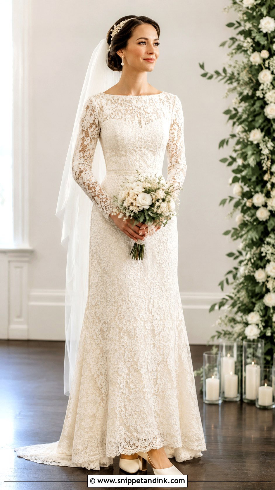 Vintage Lace Wedding Gown - Snippet and Ink - 20 Eco Friendly Recycled Gown Ideas