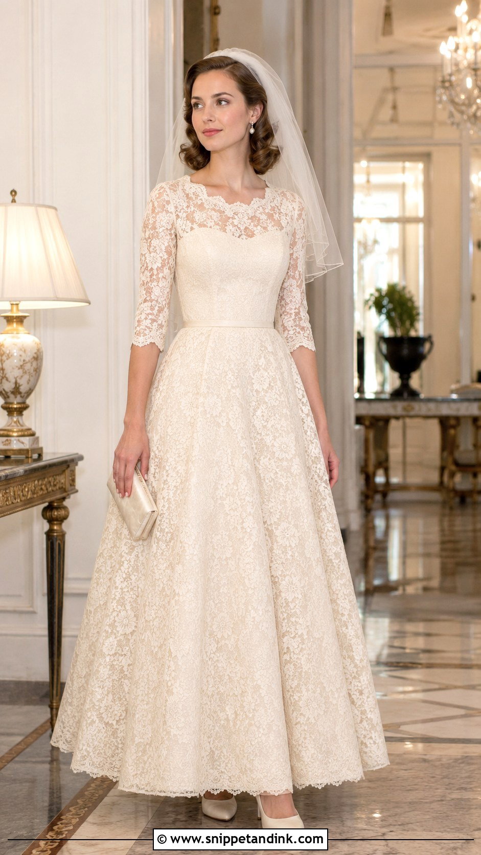 Vintage Lace Wedding Gown - Snippet and Ink - 20 Lace Gown Styles for Wedding