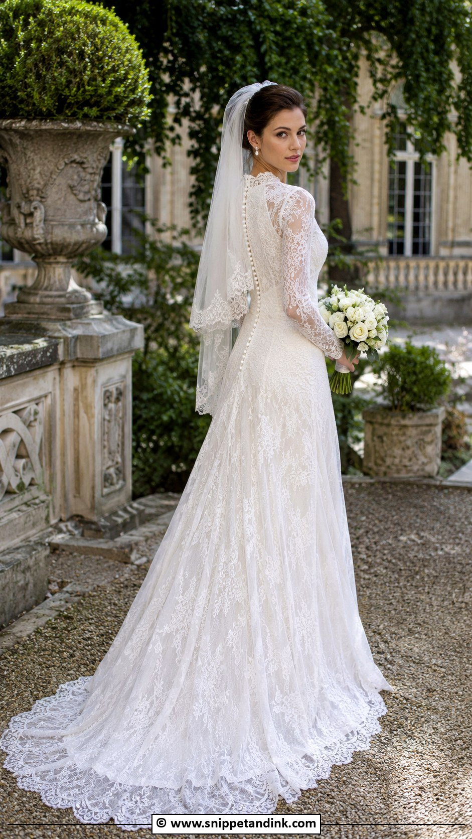 Vintage Lace Wedding Gown - Snippet and Ink - 25 Lace Wedding Gown Ideas