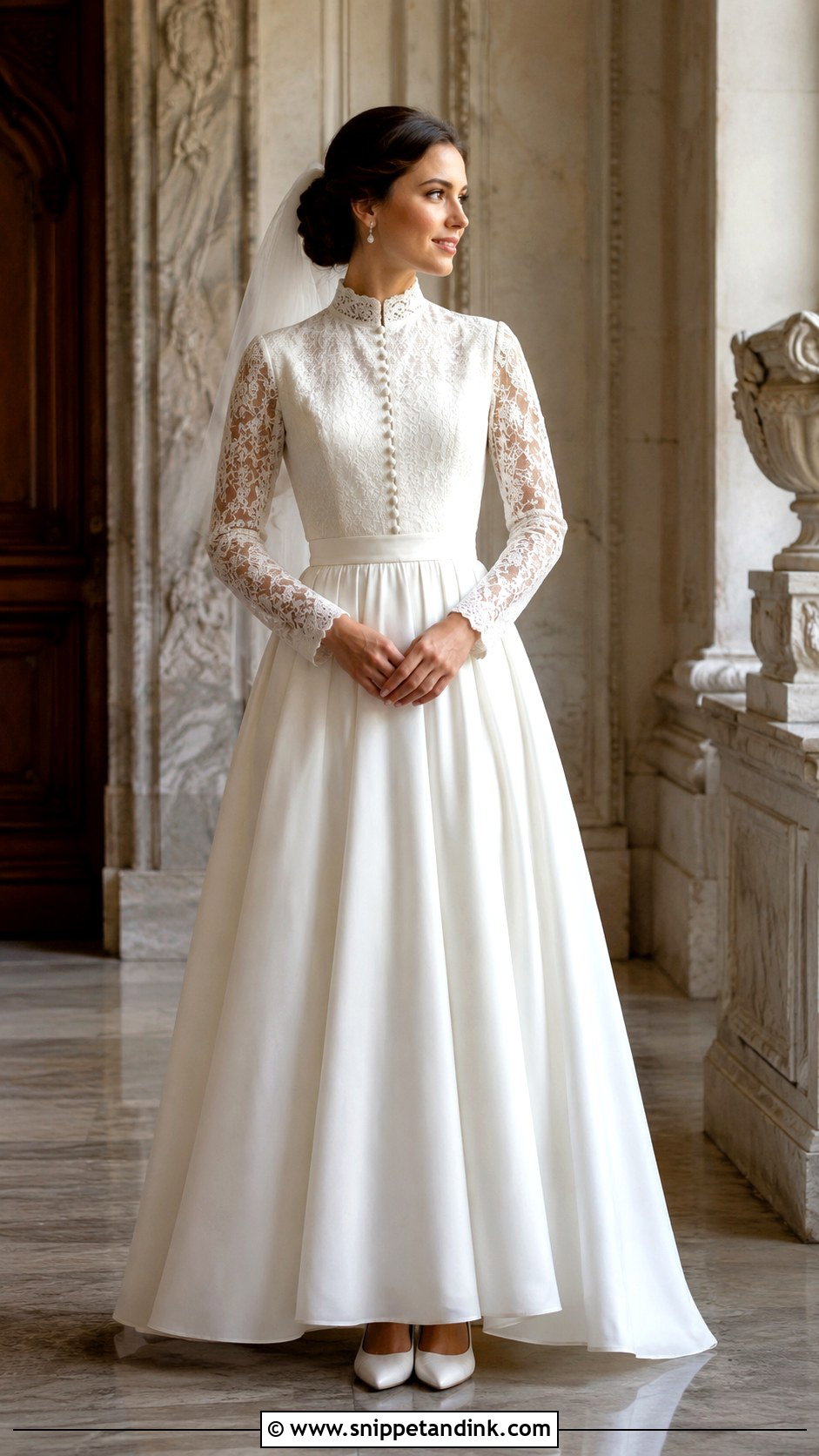 Vintage Long Sleeve Wedding Dress - Snippet and Ink - 25 Sleeved Wedding Dress Ideas