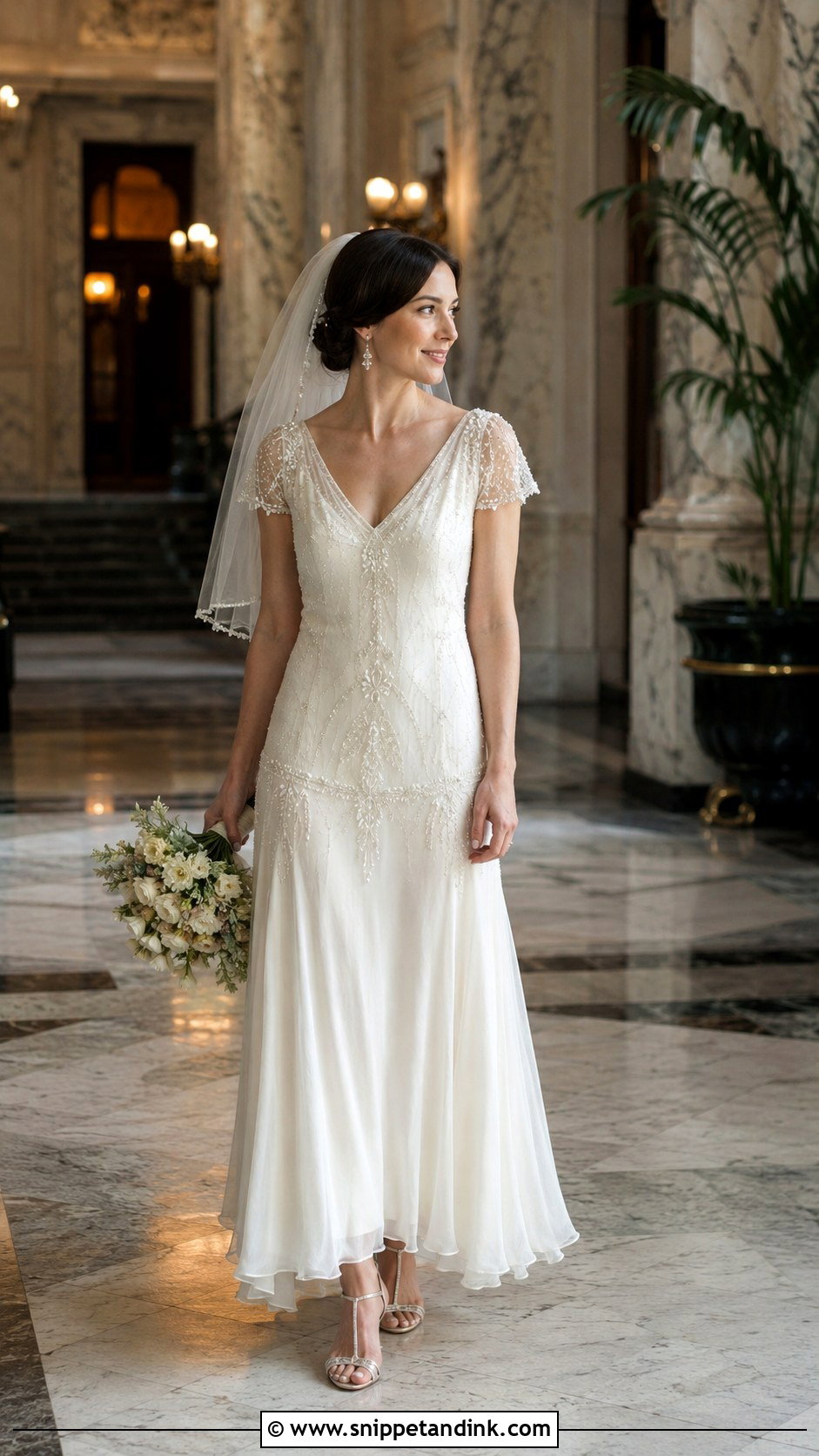 Vintage Low Waisted Wedding Dress - Snippet and Ink - 20 Low Waisted Wedding Dress Ideas