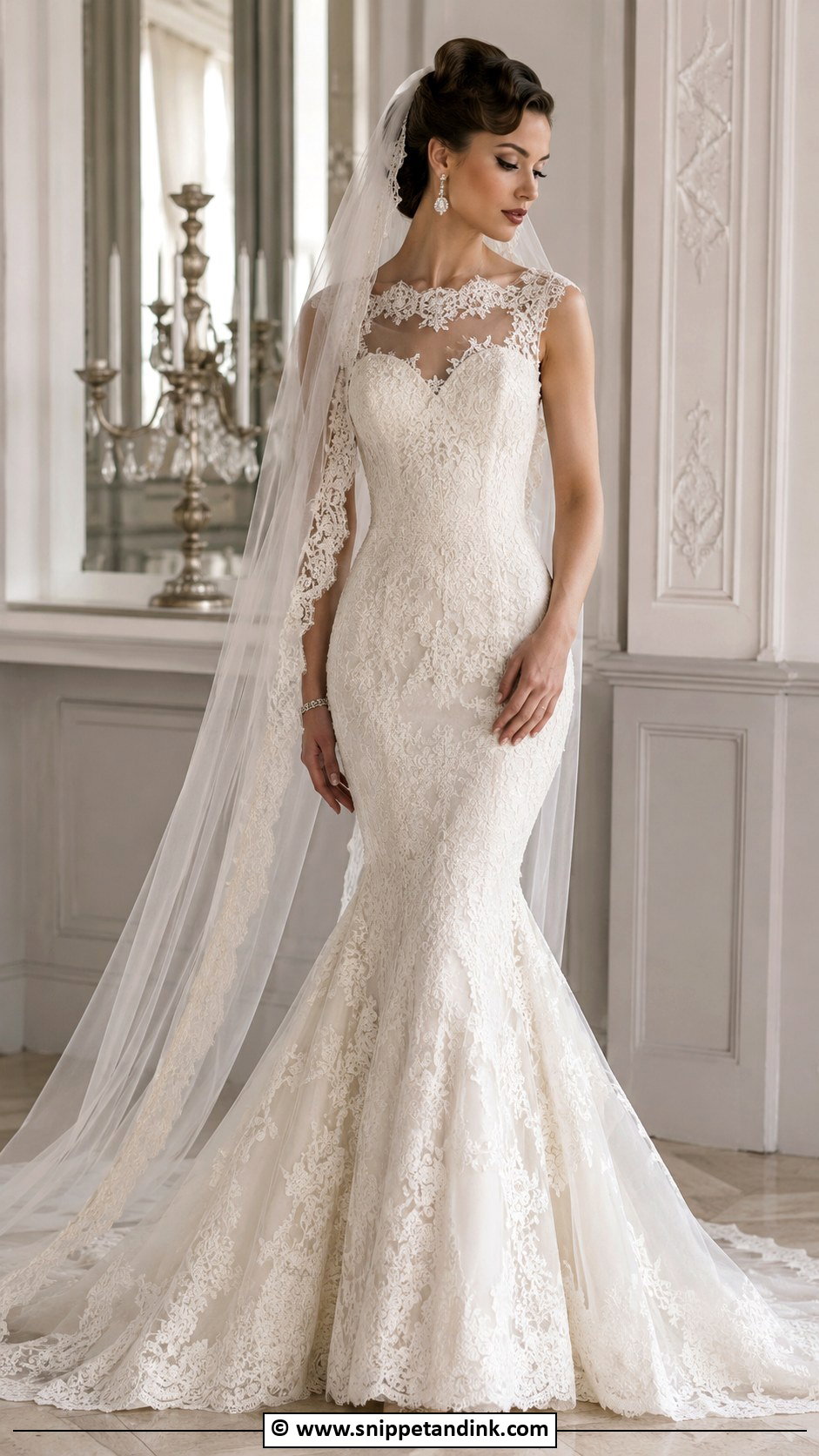 Vintage Mermaid Wedding Dress - Snippet and Ink - 30 Vintage Wedding Dress Ideas